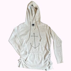Nautical ⚓️ Women's Light Gray Hoodie size small